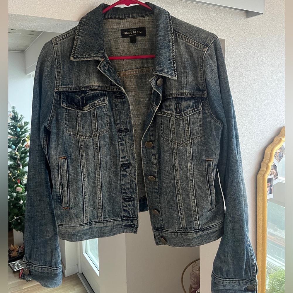 Indigo wash denim J. Crew Jean jacket